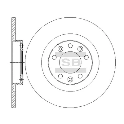 SD4246 HIQ Тормозной диск (фото 1)
