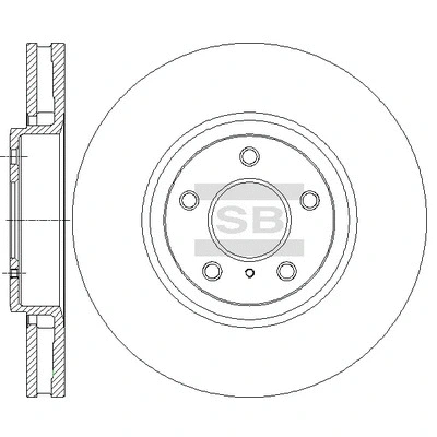 SD4247 HIQ Тормозной диск (фото 1)