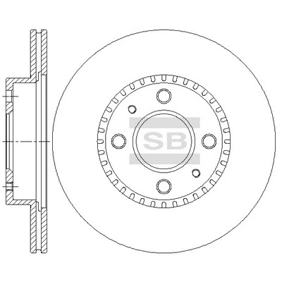 SD4261 HIQ Тормозной диск (фото 1)