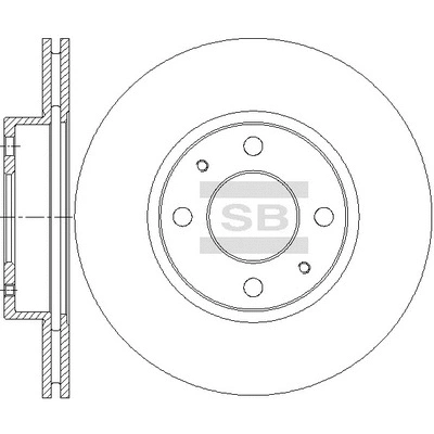 SD4262 HIQ Тормозной диск (фото 1)