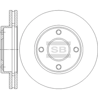 SD4266 HIQ Тормозной диск (фото 1)