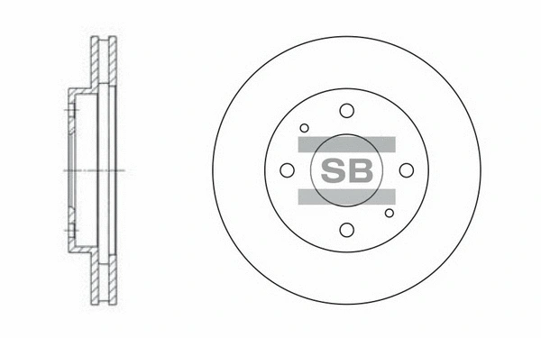 SD4302 HIQ Тормозной диск (фото 1)