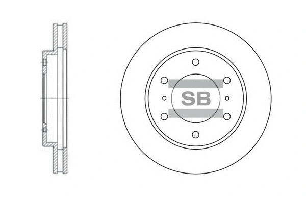 SD4306 HIQ Тормозной диск (фото 1)