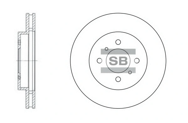 SD4309 HIQ Тормозной диск (фото 1)