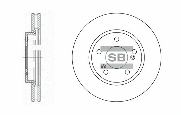 SD4312 HIQ Тормозной диск (фото 1)