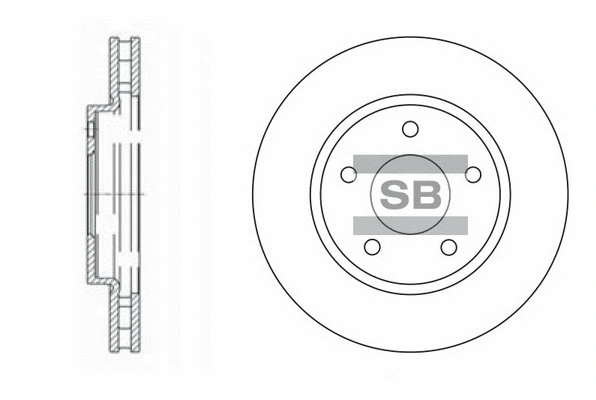 SD4315 HIQ Тормозной диск (фото 1)