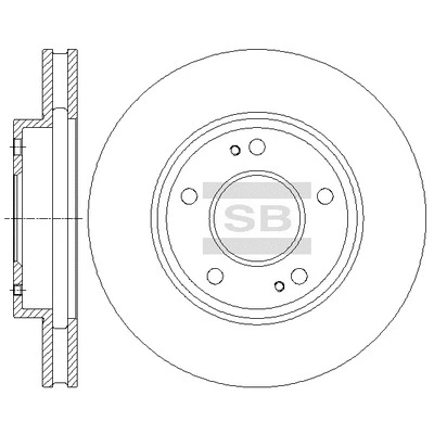 SD4317 HIQ Тормозной диск (фото 1)