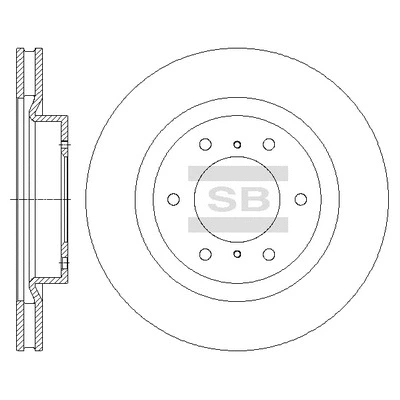 SD4324 HIQ Тормозной диск (фото 1)
