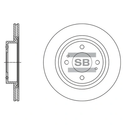SD4332 HIQ Тормозной диск (фото 1)