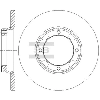 SD4339 HIQ Тормозной диск (фото 1)