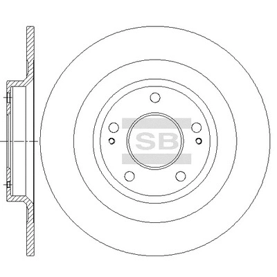 SD4344 HIQ Тормозной диск (фото 1)