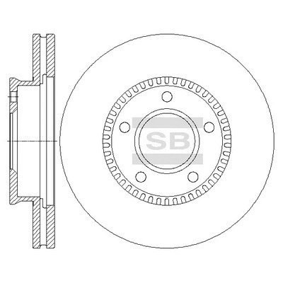 SD4410 HIQ Тормозной диск (фото 1)