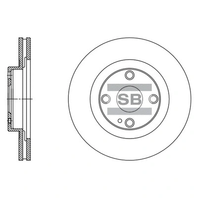 SD4416 HIQ Тормозной диск (фото 1)