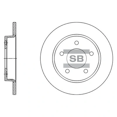 SD4419 HIQ Тормозной диск (фото 1)