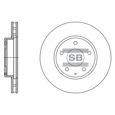 SD4421 HIQ Тормозной диск (фото 1)