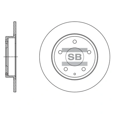 SD4422 HIQ Тормозной диск (фото 1)