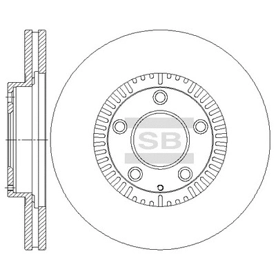 SD4438 HIQ Тормозной диск (фото 1)