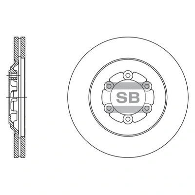 SD4506 HIQ Тормозной диск (фото 1)