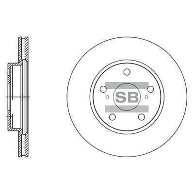 SD4604 HIQ Тормозной диск (фото 1)