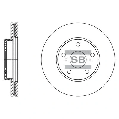SD4607 HIQ Тормозной диск (фото 1)