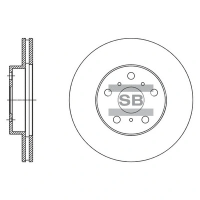 SD4611 HIQ Тормозной диск (фото 1)