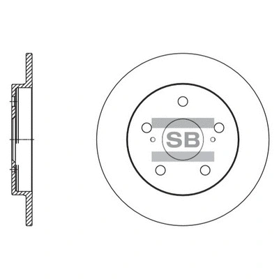 SD4616 HIQ Тормозной диск (фото 1)