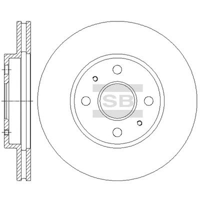 SD4619 HIQ Тормозной диск (фото 1)