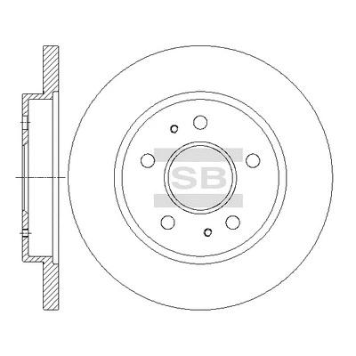 SD4622 HIQ Тормозной диск (фото 1)