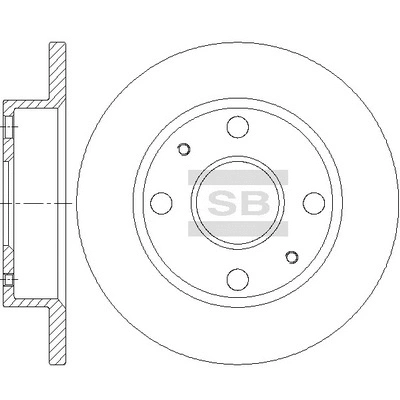 SD4636 HIQ Тормозной диск (фото 1)