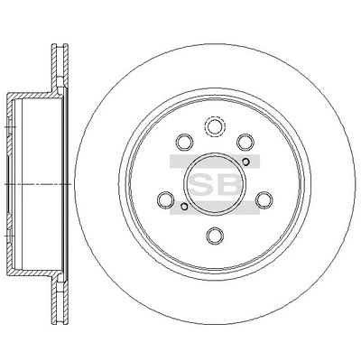 SD4649 HIQ Тормозной диск (фото 1)