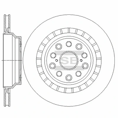 SD4653 HIQ Тормозной диск (фото 1)