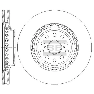 SD4655 HIQ Тормозной диск (фото 1)