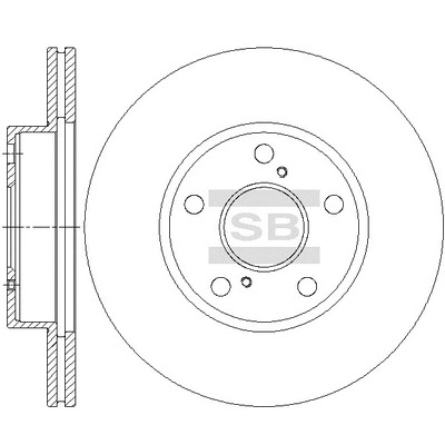 SD4670 HIQ Тормозной диск (фото 1)