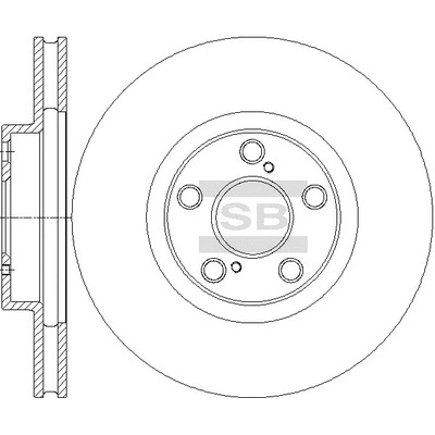 SD4684 HIQ Тормозной диск (фото 1)