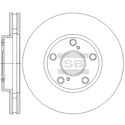 SD4694 HIQ Тормозной диск (фото 1)