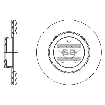 SD4703 HIQ Тормозной диск (фото 1)
