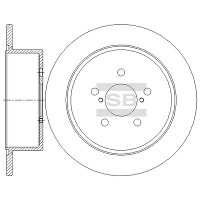 SD4705 HIQ Тормозной диск (фото 1)