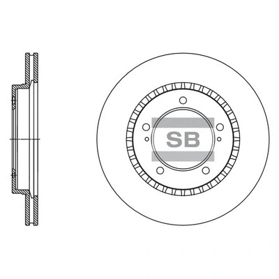 SD4802 HIQ Тормозной диск (фото 1)