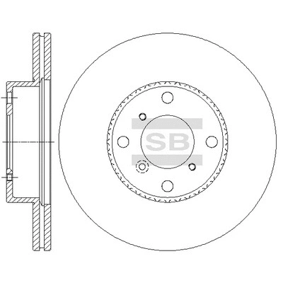 SD4808 HIQ Тормозной диск (фото 1)