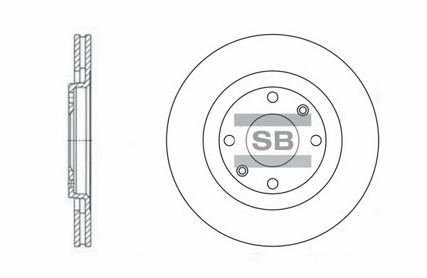 SD5002 HIQ Тормозной диск (фото 1)