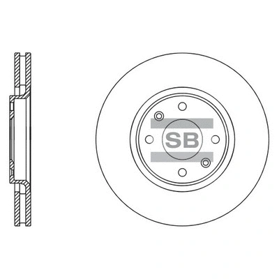 SD5003 HIQ Тормозной диск (фото 1)