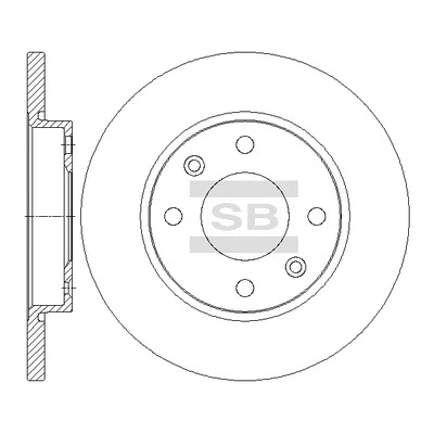 SD5006 HIQ Тормозной диск (фото 1)