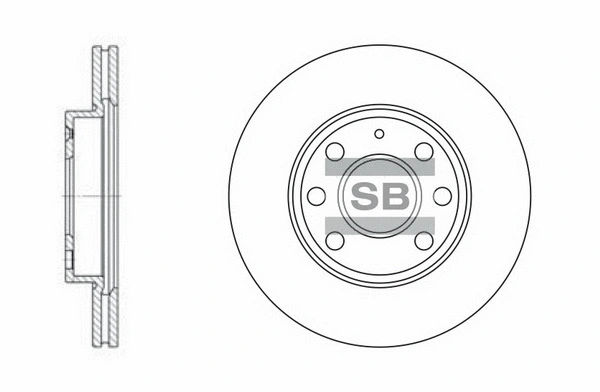 SD5102 HIQ Тормозной диск (фото 1)