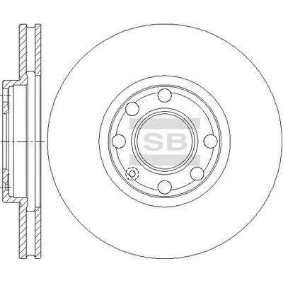SD5107 HIQ Тормозной диск (фото 1)