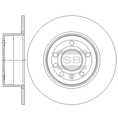 SD5109 HIQ Тормозной диск (фото 1)