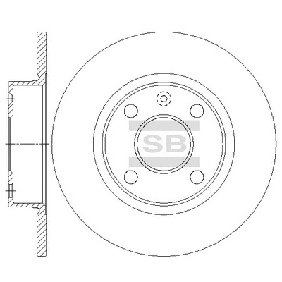 SD5122 HIQ Тормозной диск (фото 1)
