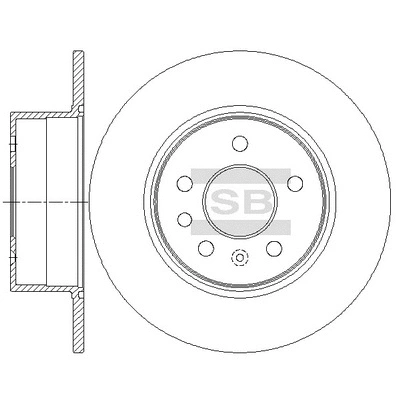 SD5123 HIQ Тормозной диск (фото 1)