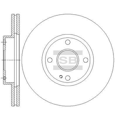 SD5333 HIQ Тормозной диск (фото 1)