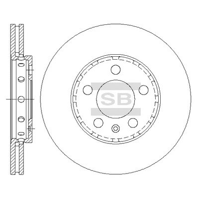 SD5401 HIQ Тормозной диск (фото 1)