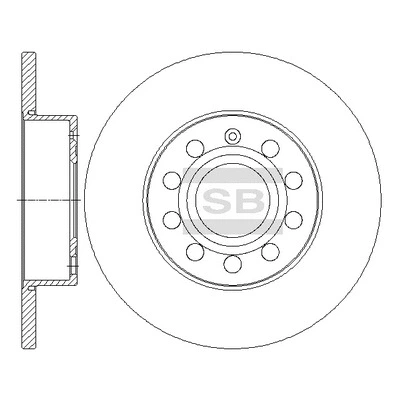 SD5407 HIQ Тормозной диск (фото 1)